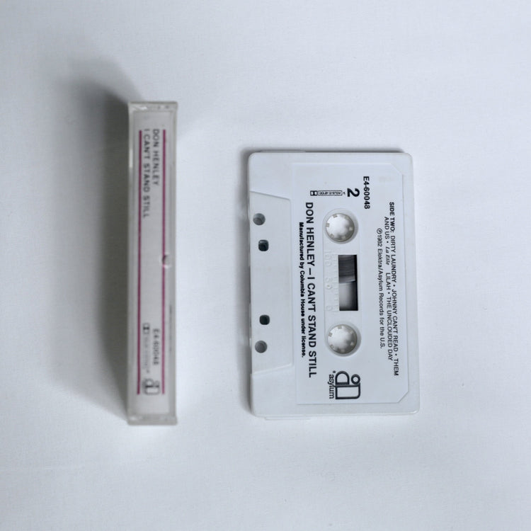 Don Henley – I Can't Stand Still cassette spine shown alongside the white cassette (Side 2)