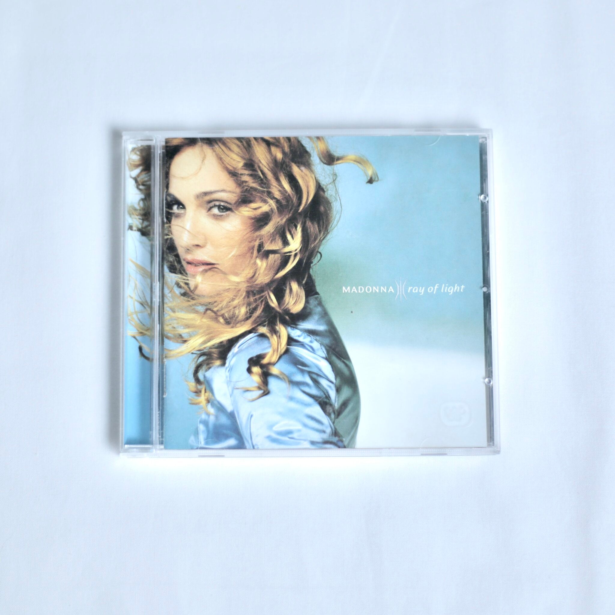 Madonna 'Ray of light' CD on an off white background