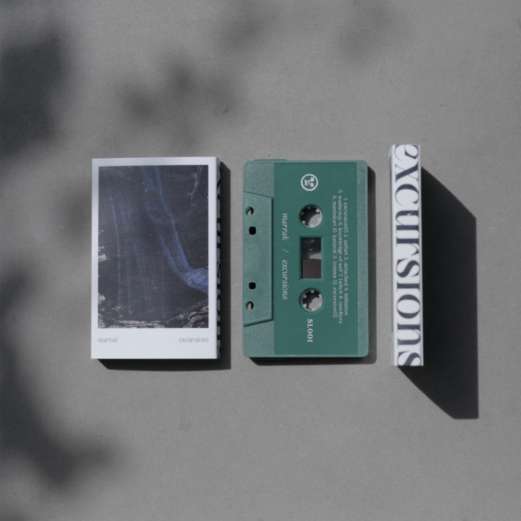 marrak excursions jade cassette, front cover and spine