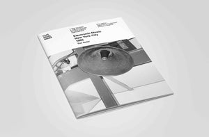 Book titled 'Electronic Music New York City' with a black and white photo of a speaker on the cover.
